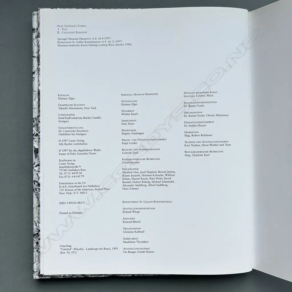FELIX GONZALEZ-TORRES: TEXT CATALOGUE RAISONNE, 2 VOLUMES. 1ST EDITION Image 1++